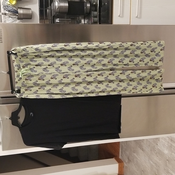 POSH PEANUT Men's Short Sleeve Loungewear Set ~ Dante Zebra Print XL NWOT - Picture 1 of 8